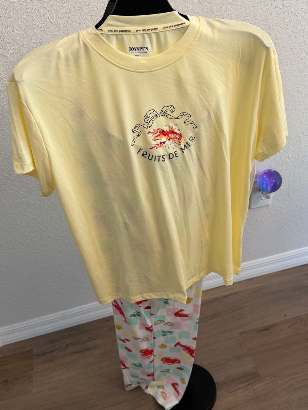 Fruits De Mer Yellow Graphic PJ Set